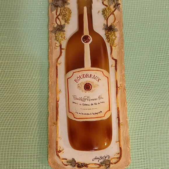 3-D Wine/Boudreaux Bottle Plaque by Mary Beth Zeitz - Picture 6 of 6